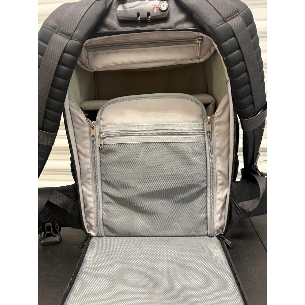 PolarPro Boreal 50L Camera Backpack Black Photography Gear Bag TSA Lock